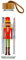 Puckator Glasflasche (Trinkflasche) 500 ml mit Bambusverschluss – Haselnussbraun