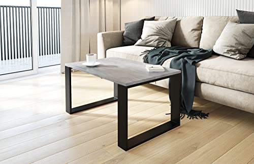 AKKE Couchtisch Wohnzimmertisch Beistelltisch Tisch Für Wohnzimmer Beton 80 x 40 x 55