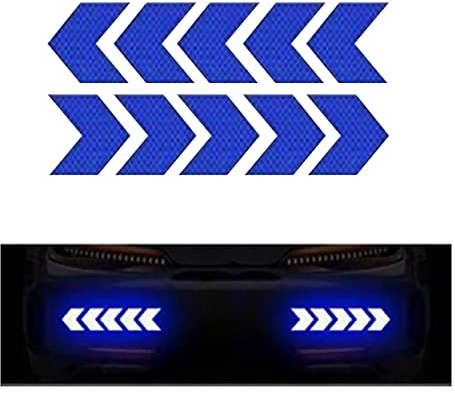 Autoaufkleber Reflektierend,Auto Reflektierende Aufkleber,Wetterfeste und Hochreflektierende Reflektoren Pfeil Klebeband Warnklebeband Sicherheit Markierung für Sicherheit Warnung LKW Dekor