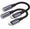 Adattatore USB C a Jack 3.5 mm per Cuffie (2 Pezzi), Adattatore Audio Aux USB Tipo-C a Jack per Cuffie Compatibile con Samsung Galaxy S23 S22 S21 S20 Note 20, e Altro