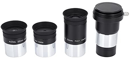 Powerseeker 127Eq-Linsen, 1,25-Zoll-Plossl-Teleskop-Okular-Set 4 10 25 Mm 2X Barlow-Linsen-Set F¨¹r Astronomie