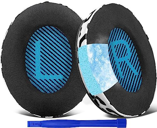 SoloWIT Cuscini di raffreddamento in gel per Bose cuffie, cuscinetti auricolari di ricambio per Bose QuietComfort 15 QC15 QC25 QC2 QC35/Ae2 Ae2i Ae2w/SoundTrue e SoundLink Around-Ear & Around-Ear II