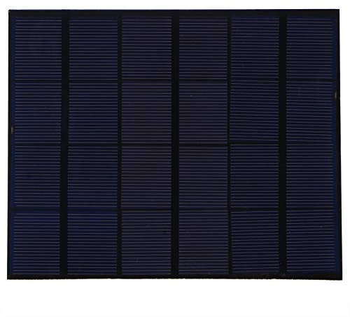 Panneaux Solaires Portables, Panneau Solaire Avec Prise De Courant, Mini Panneau Solaire En Silicium Polycristallin Portable 3,5 W 6 V Pour Charge De Batterie CC à Lumière Solaire
