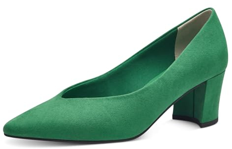 MARCO TOZZI Damen Pumps Spitz Vegan, Grün (Leaf Green), 40 EU