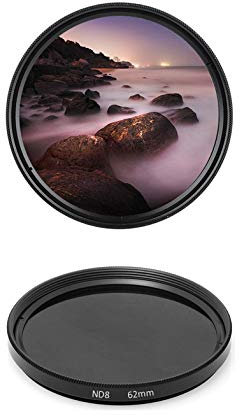 ND8 - Filtro neutro ND 8, 62 mm, a densità neutra, 62 mm