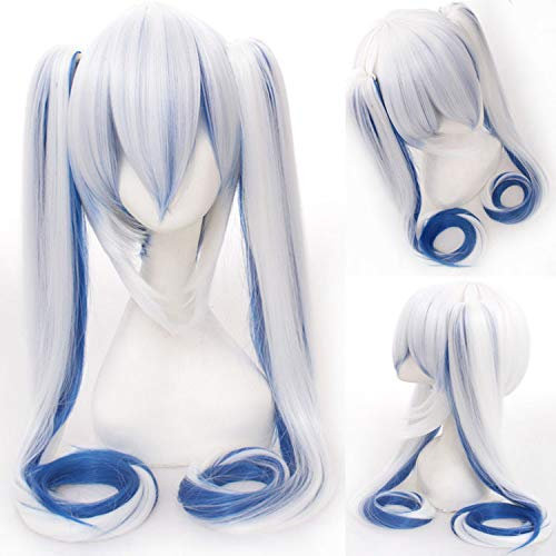 Wig for miku Senbon Sakura Hatsune Snow Hatsune Sakura Hatsune Albino Hatsune Kamomori Sanae cosplay wig color:CY120-2 (Black)