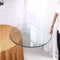 SAGIDAR Vidrio Templado, Mesa Comedor Cristal Redonda, Panel de Vidrio Redondo, Mesa Comedor Redonda, 35CM 50CM 60CM 85CM 100CM, para Mesa de Centro, Mesa de Cristal al Aire Libre