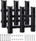 2Set Fishing Rod Holder, Portable Boat Rod Rack Tube, Three-Pole Side Mount Rod Holder, Stand-Off Tube Plastic Fishing Pole Holders with Screws for Boat, Kayak, Fishing Cooler, Trailer, Garage Storage