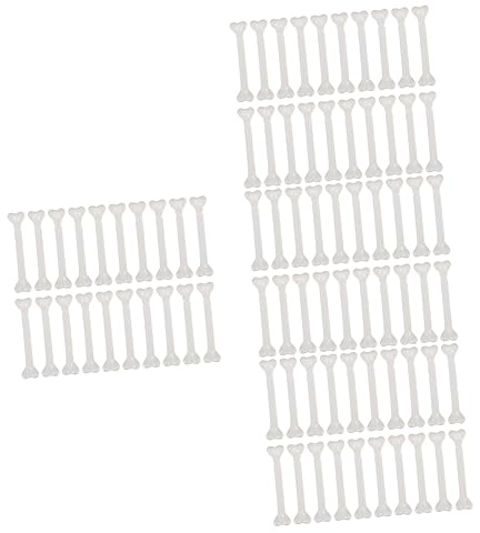 Alasum 120stücke Teiliges Fake Human Bone Deko Realistische Halloween-Knochen Requisiten Leichte Und Robuste Kunststoffknochen Für Kostüme Deko Für Halloween Mottopartys