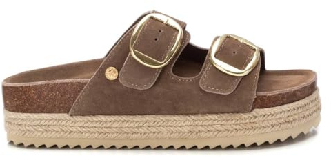 XTI - Sandalen Damen Taupe - Bequeme und vielseitige Schuhe - Casual Mode - Modell 14363502 (Größe 41)