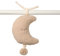 Nattou Aktiv-Kuscheltier aus Polyester, Mit Musik, Mond, Zum Aufhängen, Ca. 25 cm, Teddy, Beige
