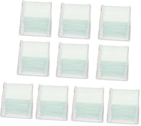 Mikroskop Deckgläser 22x22 Mm, Glas, 100 Stück pro Kasten | Optische Mikroskope, Schützt Proben, Hält Sie Flach und Fixiert Sicher, 10 Schachteln