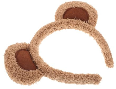 COLLBATH Niedlicher Bärenohren Haarreifen Plüsch Tier Design Weicher Haarreif Für Make-up Und Kostüm Bequeme Und Leichte Verwendung Für Frauen Und Mädchen