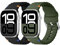 Joehwerr 2Pack Sport Straps Compatible with Apple Watch Ultra 2 Strap 49mm 46mm 45mm 44mm 42mm 41mm 40mm 38mm, guiding wavy pattern design combined with bold color for iWatch SE 10 9 8 7 6 5 4 3 2 1