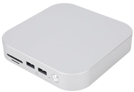 Aluminiumlegierung Dock für M4 M4 Pro 2024, 40 Gbit/S PCIe 4.0 Hub mit Dual M.2 SSD Slots (8 TB), 10 Gbit/S USB A X3, Kartenleser (EU Stecker)