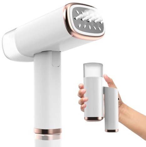 Synrroe Plancha Vertical Vapor, Plancha Vertical Portátil 1000W 150ML, Vaporizador de Ropa, Vaporizador Adecuado para Todos los Tejidos para, Hogar, Viajes, Hogar y Oficina