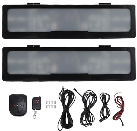 Glomora 2PCS License Plate Frame Plastic Front Rear License Plate Cover for European Electric Car Tag Black