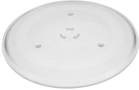 OFFSCH Glass Microwave Turntable Plate Compatible with Samsung Microwave Oven Replacement Tray Heat-Resistant Rotating Dish for Easy Cleaning and Versatile Use