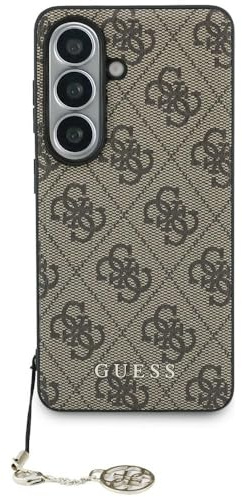 CG MOBILE Guess Klassischer Logo-Charme Hülle für Samsung Galaxy S26 (Braun)