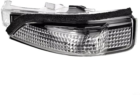 HEIBTENY Außenspiegel-Blinkerlinse, rechts, für Toyota 2013–2018 für Avensis 2015–2018 für C-HR 2016–2020 Corolla für Verso, ersetzt OE 81741–02040, schwarz, transparent, ABS