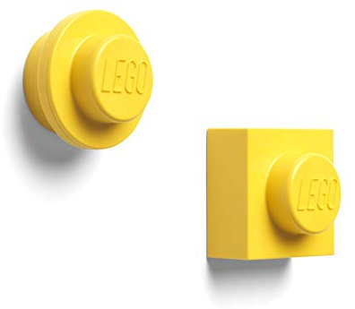 Room Copenhagen, LEGO Magnet Set - 2 Stück Kühlschrank, Whiteboard Magnete - Hellgelb