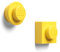 Room Copenhagen, LEGO Magnet Set - 2 Stück Kühlschrank, Whiteboard Magnete - Hellgelb