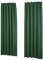 Deconovo Vorhänge Vorhang Blickdicht Gardinen Lärmschutz mit Kräuselband Dicke Thermovorhang Kälteschut Hitzeschutz, 260x140 cm(HöhexBreite), Waldgrün, 2er Set