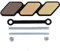ihreesy Auto Vorne Kühlergrill Emblem Badge,Tricolor Kühlergrill Abzeichen Aufkleber Abzeichen Emblem 3 Farben Dekoration Zubehör mit Installation Werkzeug für Auto Mesh Geteiltes Gitter,Gold