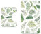 2 Piece Bath Rugs Tropical Palm Leaves Green Plant Pattern Bathroom Mat Set Non Slip Bath Mat Machine Washable