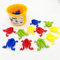 Ysoom Frosch Spielzeug Frosch Hüpfspiel Springende Frösche mit Eimer 12 Frösche Kinder Nostalgische Lernspielzeug Jumping Frogs Spiel Figuren für Mädchen Jungen