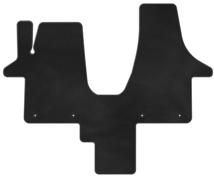 Kovvar Comfort Fußmatte für Volkswagen Transporter T6/T6.1 Multivan | Baujahr: 2015-2025 | Velours 6 mm | Ausführung: 2 Sitzer | Passgenau | Rutschfest | Einfassung in Nubuk-Optik | 1670 g/m²