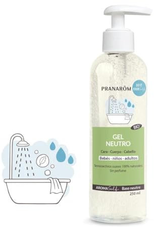 Pranarôm - Aromaself Gel Lavant Neutro per Pelle Sensibile - Senza Tensioattivi Aggressivi, per Tutta la Famiglia, Perfetto per Bebè (dalla Nascita), Shampoo, Doccia e Detergente Viso - 100% Naturale