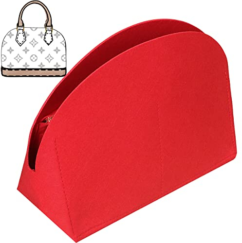 Soyizom Handtaschen-Organizer für Alma-Einsatz, Filzbeutel-Organizer Geldbörsen-Organizer-Einsatz für Alma PM BB-Einsatz-Organizer (BB, Rot)
