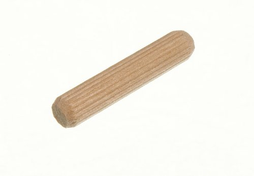 One Stop DIY 400 x Holzdübel aus Hartholz, gerillt, M6 x 30 mm