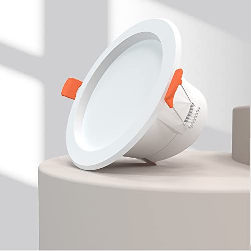 zemismart Tuya Zigbee LED Downlight Dimmer Timer Deckenlampe App Echo Siri Sprachsteuerung RGBW Funktioniert mit Apple Home APP Apple Homekit Hub(4inch 10W)