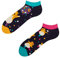 Dedoles Chaussettes Unisexe Homme Femme & Enfants beaucoup designs amusants gauche droite différent, couleur: Multicolore, motif: Hamster en fête (Socquettes), taille: 39-42