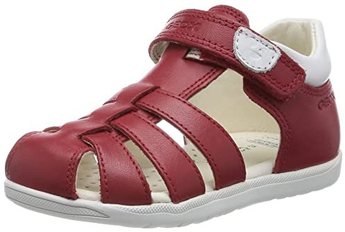 Geox B Sandal MACCHIA Boy, Rouge/Blanc, 20 EU Étroit