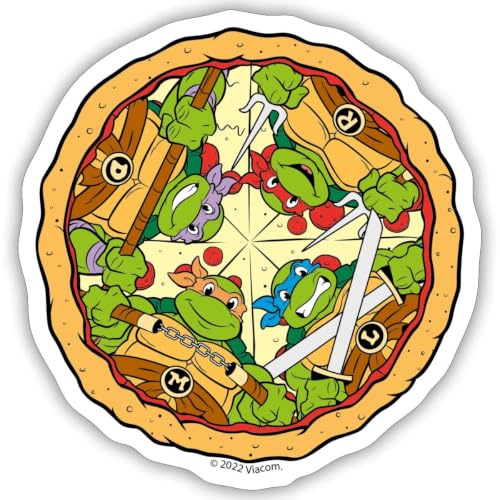 Teenage Mutant Ninja Turtles Pizza Sticker Aufkleber