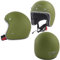 A-Pro Casco Jet Moto Omologato ECE 22-06 Custom Verde Opaco Scooter Militare Taglia S