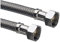 Lot de 2 flexibles inox 90 cm avec raccord 1/2 FX 1/2 F Durabilité et flexibilité pour vos installations de plomberie