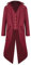 Halloween Mittelalter Viktorianische Jacke Kostüme für Männer, Steampunk Gothic Frack Mantel Uniform, Renaissance Piraten Vampir Party Cosplay Kostüme for Herren Erwachsene(Rot,M)
