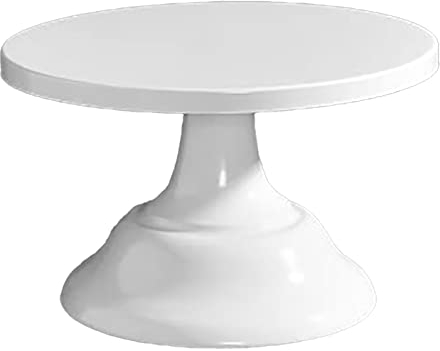 Cake Stand, Round Cake Stand for Weddings Parties Anniversaries Metal Cake Stand European Anti Slip (Small White)
