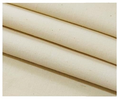 Solvera_Ltd Baumwollstoff Meterware Natur Reiner BioBaumwolle Stoff - Dekostoff zum Nähen, Canvas Baumwolltuch, modische Muster, Nähstoffe (0.5m 1 Stück)