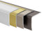 KARAT - Profilé de marches d'escalier en aluminium - Forme en L - Profilé d'angle - Cornière d'escalier - Matériel de montage inclus (Integral, L100x3x3,5 cm, Autocollant, Argent)