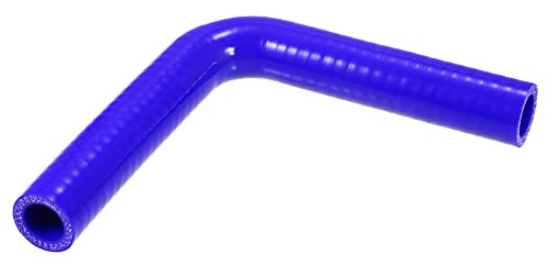 A ABSOPRO Universal 19mm 0,75 ID 90 Grados Manguera de Silicona Tubo Acoplador para Intercooler Turbo Coche Azul