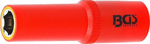 BGS 72063 | VDE-Steckschlüssel-Einsatz Sechskant | Antrieb Innenvierkant 12,5 mm (1/2) | SW 13 mm