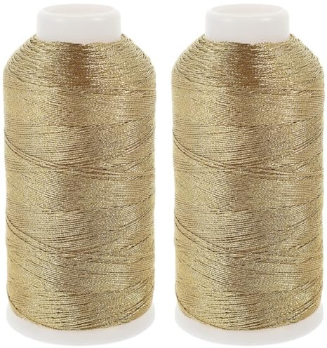 EXCEART 2 Rollos De Alambre Trenzado Para Hacer Joyas, Hilo De Ganchillo MetáLico Para Manualidades Y Accesorios De Bricolaje, Ideal Para Pulseras Y Decoraciones