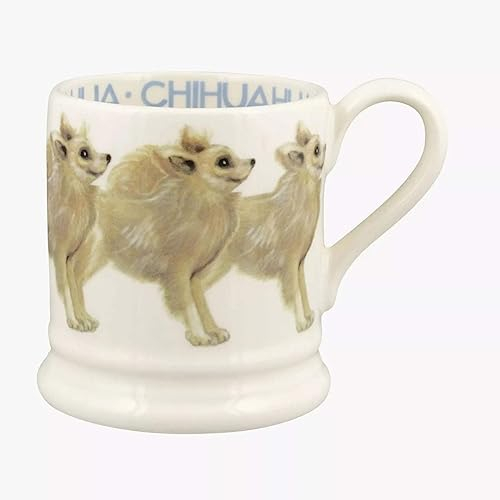 Emma Bridgewater Large Mug 1/2 Pint, Ceramic Coffee Cup Large -Cappuccino, Latte, Coffee, Tea Cup - Beautiful Mugs, Birthday Gift - Coffee Mug Chihuahua