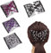 ZKSXOA 4 Pcs Peignes de Cheveux Perles,Pinces à Cheveux Élastiques Magiques Extensible Double Clips, Barrette Femme