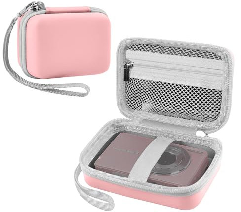 Leayjeen Custodia per Macchina Fotografica Digitale, Compatibile con FAYIBUY/CCN/Umipyiza/KODAK/DPFIHRGO/Duluvulu/nezini, Fotocamera Digitale Custodia Protettiva,Usa materiale EVA(Solo Custodia) Rosa